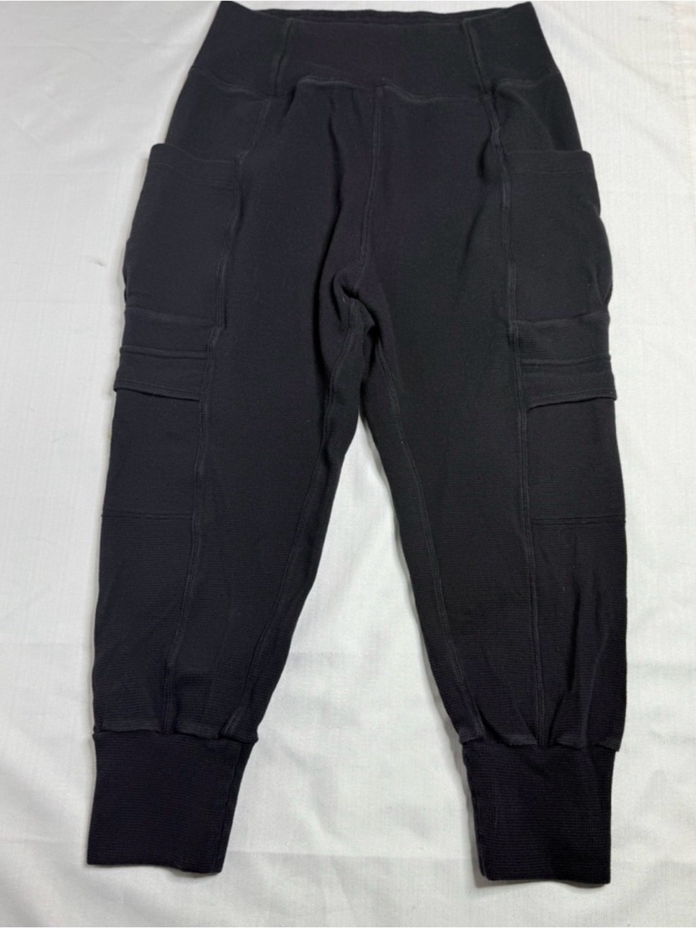 Halara High Waisted Foldover Pocket Harem Casual Cargo Joggers Women’s Medium - Picture 4 of 9